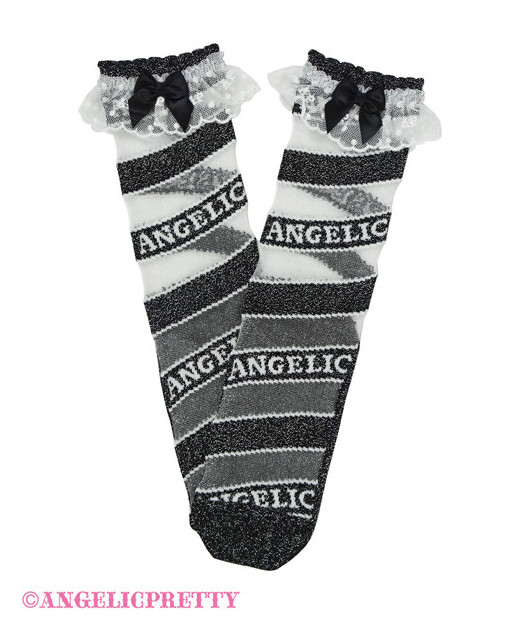 [Reservation] Stripe Candy Crew Length Socks