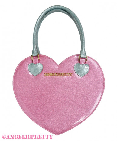 Glitter Love Heart Tote Bag