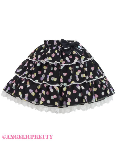 Sugar Hearts Tiered Skirt