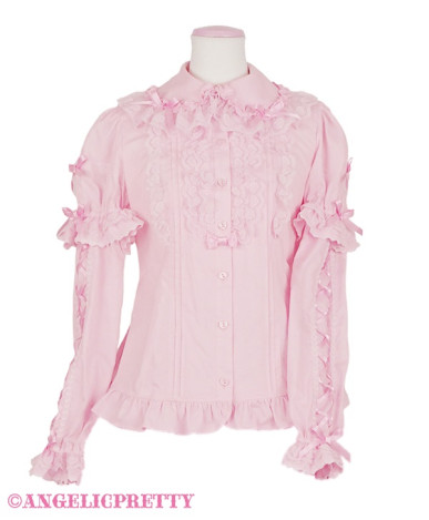 Heart Lace Sleeve Blouse