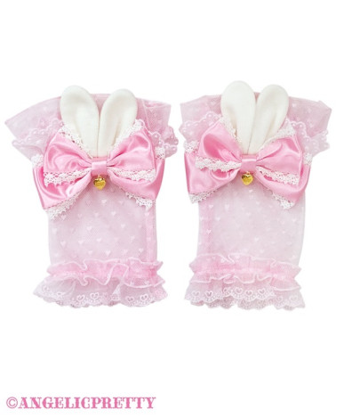 Heart Tulle Bunny Arm Warmers