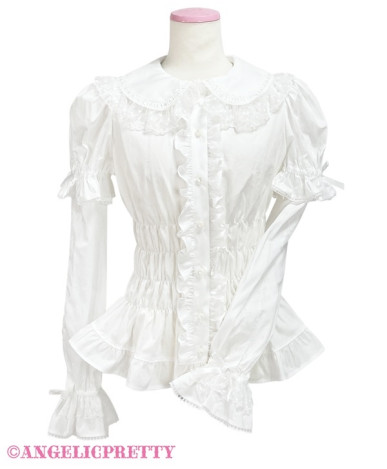 Honey Shirring Sleeve Blouse