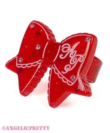 Glitter Ribbon Ring