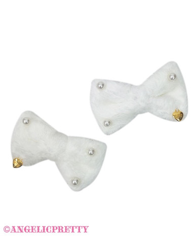 Snow Ribbon Clip Set