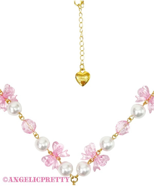 Accessories] Bunny Ribbon Parfaiteria Necklace