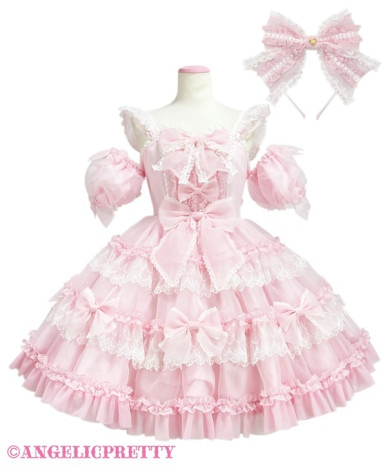 Fluffy Ribbon Doll Dress Set