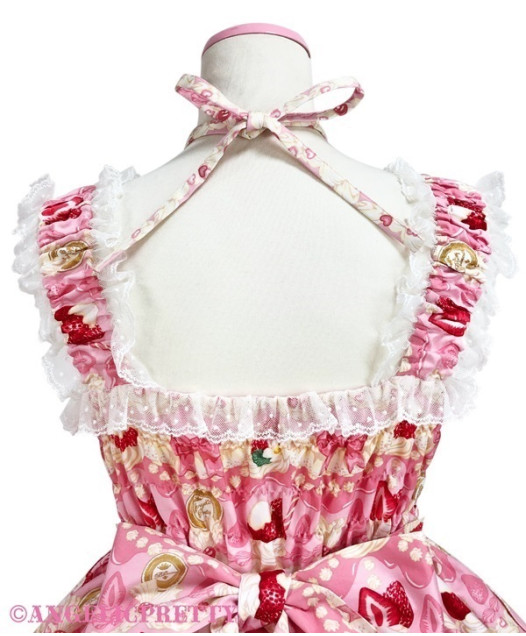 Sets] Melty Berry Princess Shirred Jumperskirt Set