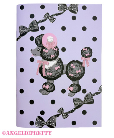 Dressy Ribbon Poodle Notebook