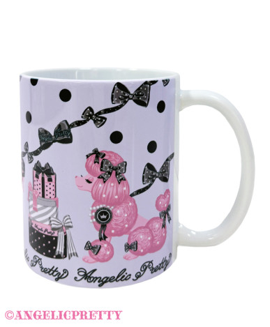 Dressy Ribbon Poodle Mug