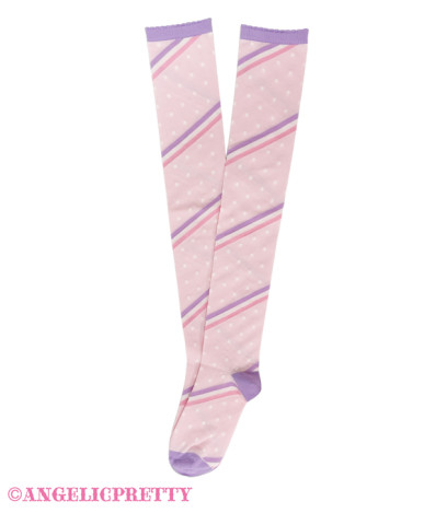 Marshmallow Border Overknees