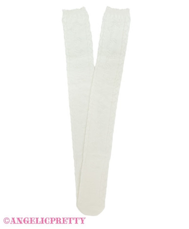 Puffy Logo Overknees
